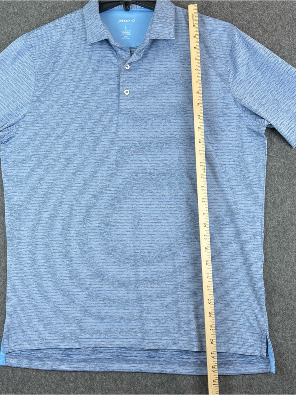 Johnnie O Performance Polo Shirt Mens Large UPF 50 Preppy - Picture 14 of 15